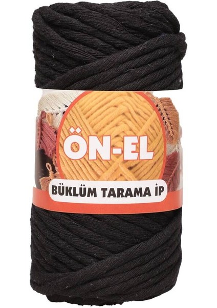 Büklüm Tarama Makrome Ipi 250 Gr. | Siyah