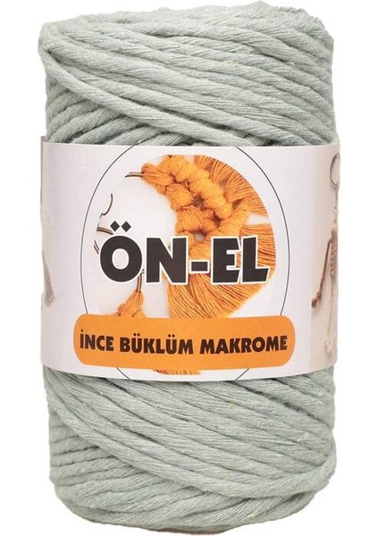 Ince Büklüm Tarama Makrome Ipi 250 Gr. | Açık Yeşil