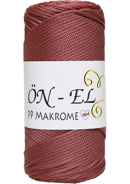 Polyester Makrome Ipi 200 Gr. | Koyu Gülkurusu