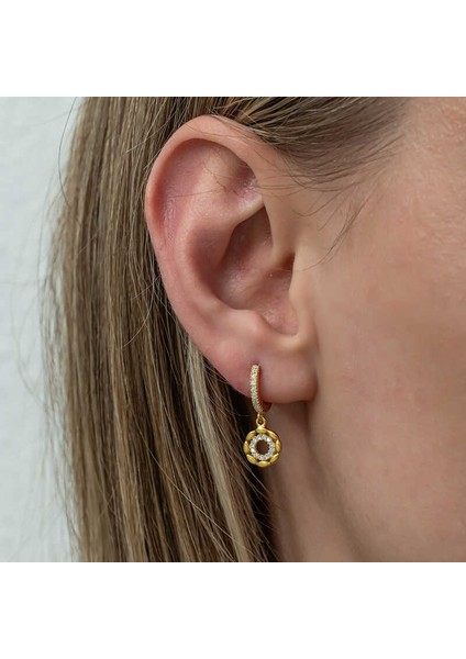 Gümüş Sallantılı Gold Halka Kadın Küpe fırsatları