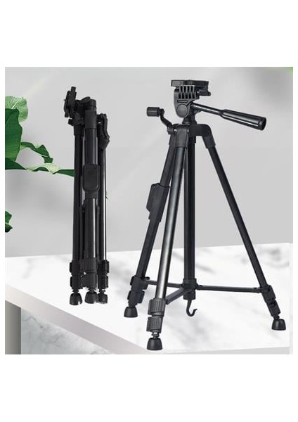 Tripod Telefon ve Fotoğraf Makinası Takılabilen 146CM Bluetooth Kumandalı Tutucu