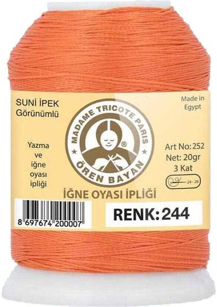 Ören Bayan Suni Ipek Oya Ipliği 20 gr | 244