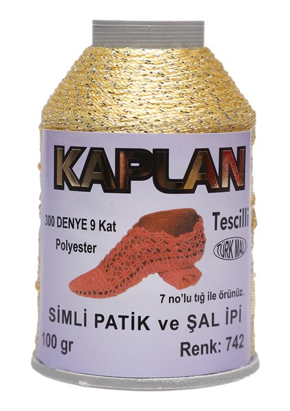 Simli Patik ve Şal Ipi 9 Kat 100 Gr. | 742