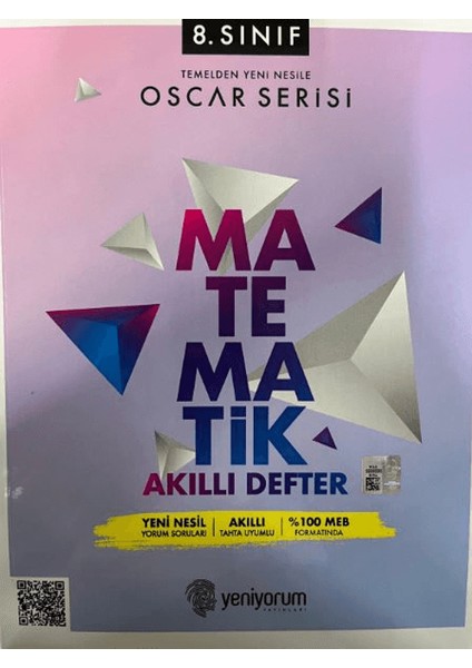 Yeniyorum Yayınları 8. Sınıf Oscar Serisi Matematik Akıllı Defter