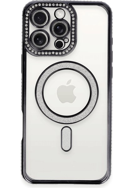 Iphone 16 Pro Kılıf Joke Simli Magneticsafe Kılıf - Gri 13