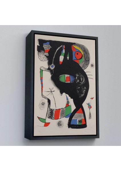 Teknoo- Çerçeveli Joan Miro - 42 Rue Blomet TABLO-8048