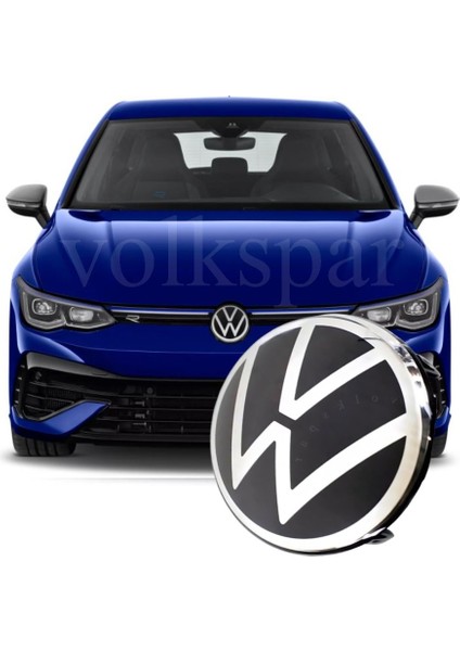Golf 8 R 2021-2024 Model Arası Uyumlu Ön Panjur Radyatör Izgarası Arması Amblemi Logosu