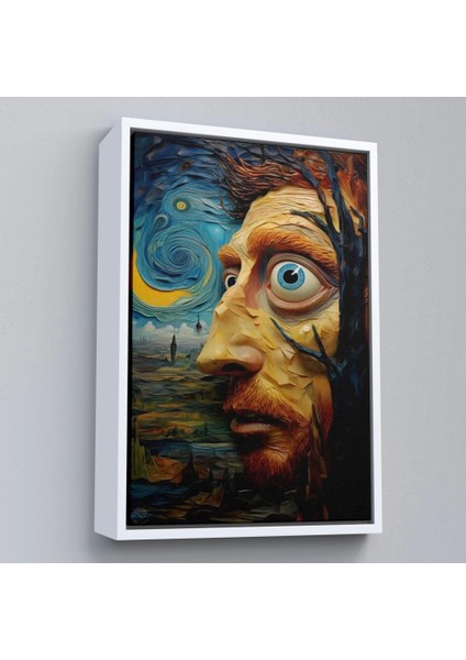 Çerçeveli Vincent Van Gogh Tarzı Portre TABLOSU-7817