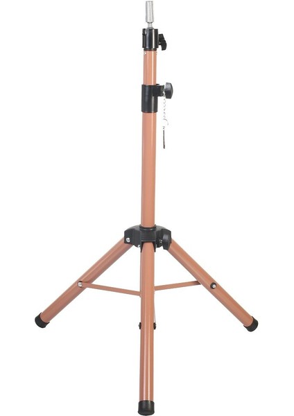 Özel Kuaför Eğitim Mankeni Için Metal Tripod / Sütlü Kahve + Taşıma Çantası