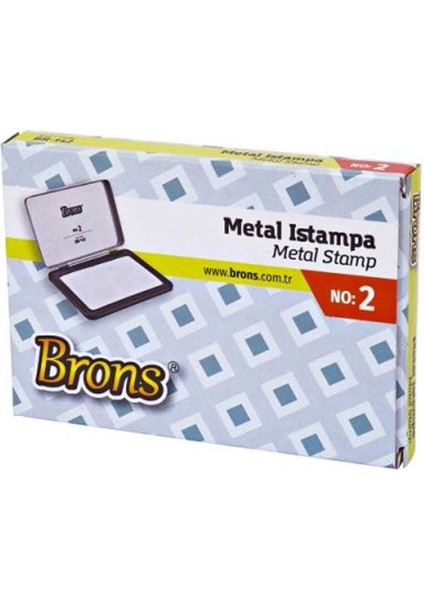 Lisinya Brons Metal Istampa No.2 8,5X12 cm - Kotyora