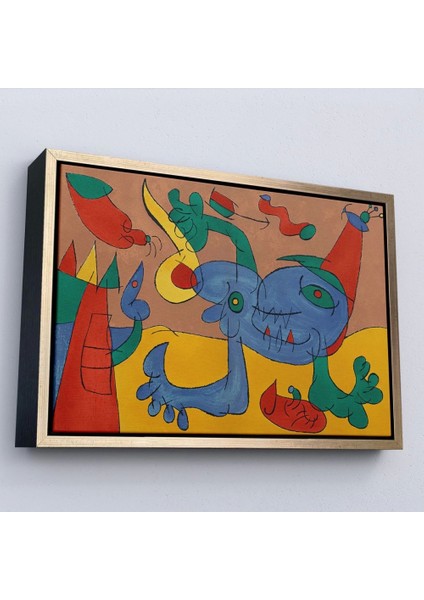 Teknoo- Çerçeveli Joan Miro Soyut Sanat TABLOSU-7068 fiyatları
