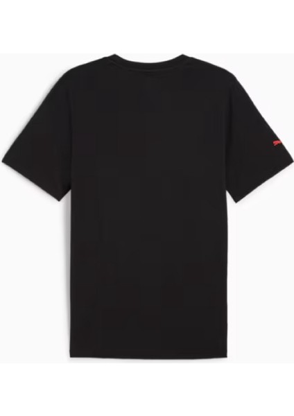 Siyah Erkek Bisiklet Yaka T-Shirt 62641501 F1 Ess Graphic Tee