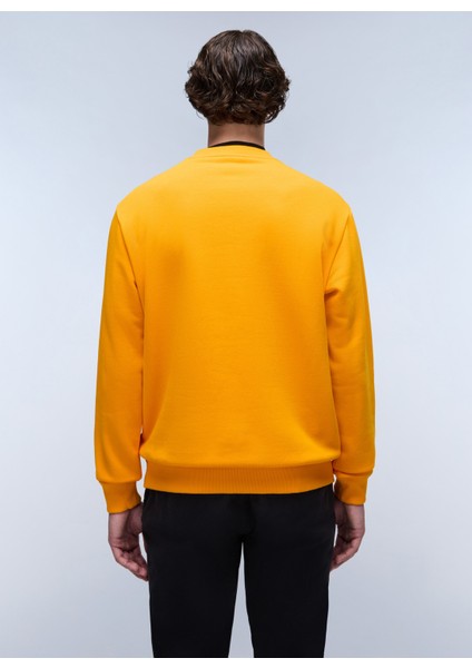Turuncu Erkek Bisiklet Yaka Normal Kalıp Sweatshirt NP0A4I1AA671_B-BOX Logo C modelleri