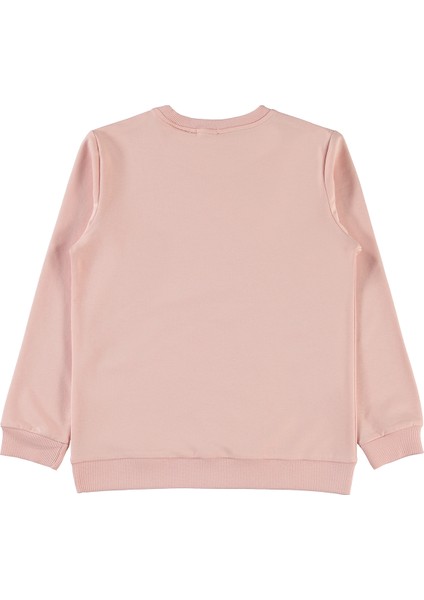 Kız Çocuk Sweatshirt 10-13 Yaş Pembe Kil