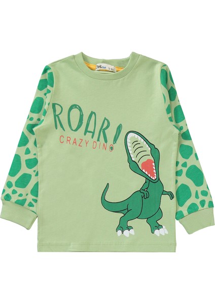 Erkek Çocuk Pijama Takımı 2-5 Yaş Soft Haki modelleri