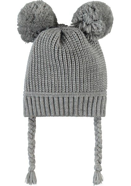 Erkek Bebek Atkı-Bere-Takımı 0-24 Ay Gri