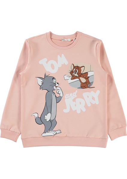 Tom And Jerry Kız Çocuk Pelerin 10-13 Yaş Açık Pudra