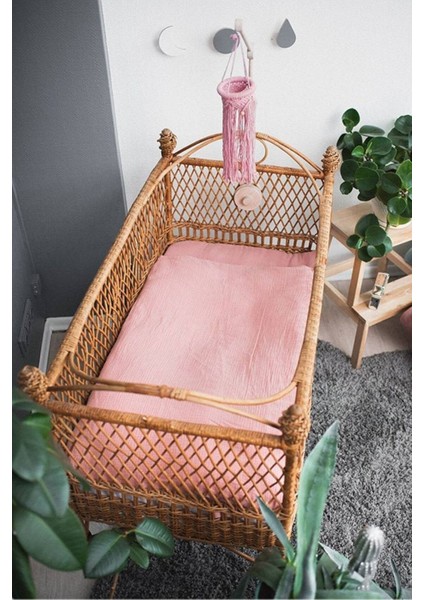 Müslin Bebek Nevresim Takımı 70X110 cm Pamuk (Crincle Muslin) +15 cm Yatak Yüksekliği fiyatları