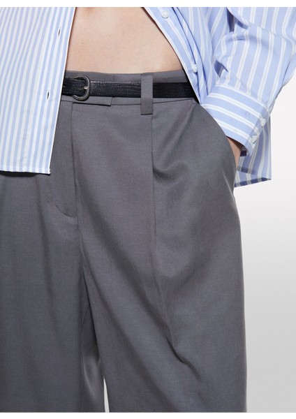 Normal Bel Füme Kadın Pantolon 4TKDLF05T fırsatları