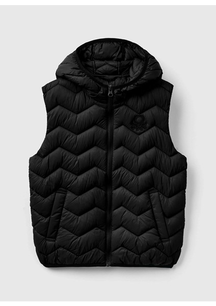 Işlemeli Siyah Erkek Yelek 2TWDCJ00R 100