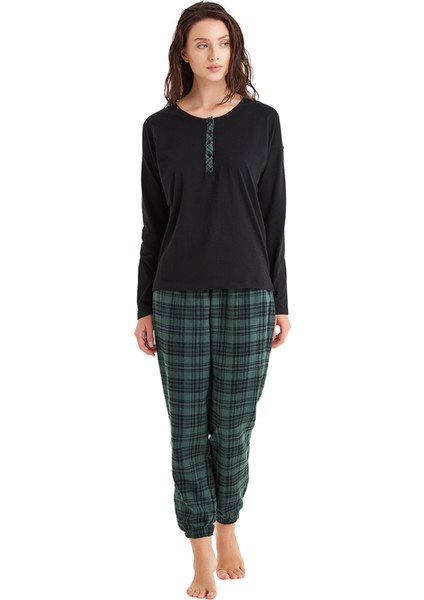 Kadın Pijama Takımı 60477 - Siyah fiyatları