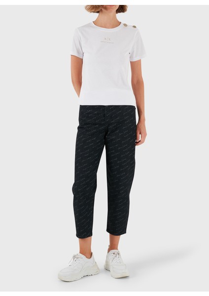 Yüksek Bel Düz Paça Standart Siyah Kadın Denim Pantolon 6DYJ51