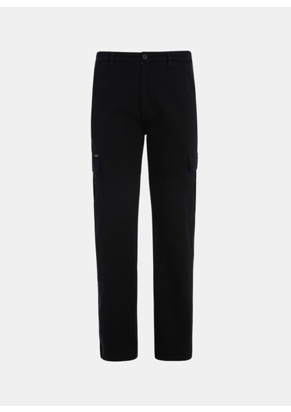 Normal Paça Siyah Erkek Kargo Pantolon M4YB40WGCV1JBLK Gj Mens Cargo Chıno