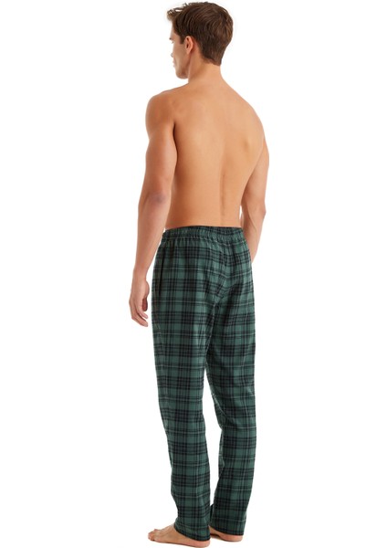 Yeşil - Çok Renkli Erkek Pijama Alt 40588