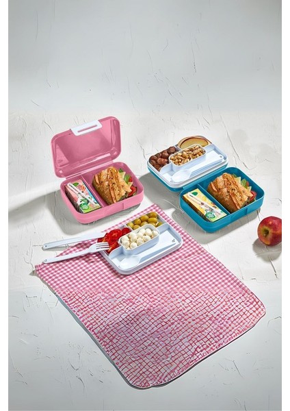 Beslenme Kutusu Çift Katlı Alt Hazne Iki Bölmeli Yemek Saklama Kabı Çatal Kaşık Bıçak Set modelleri