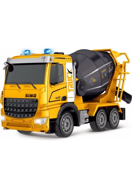 Uzaktan Kumandalı Sesli & Işıklı Mixer Truck Model Iş Makinesi - Mikser