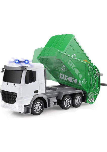 Uzaktan Kumandalı Sesli & Işıklı Garbage Truck Şehir Merkezi Temizlik Çöp Aracı