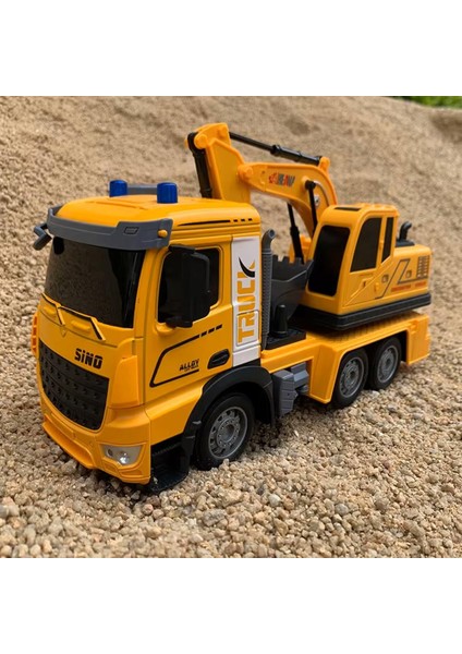 Uzaktan Kumandalı Sesli & Işıklı Excavate Truck Model Ekskavatör Inşaat Aracı