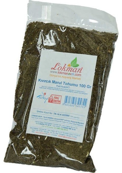 Marul Tohumu Doğal Kıvırcık 100 gr Paket