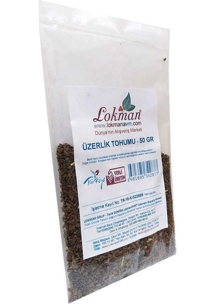 Üzerlik Tohumu Tane Doğal 50 gr Paket