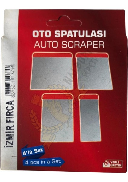 Izmir Fırça Oto Spatula Takımı - 5-8-10-12 x 12 Cm. - 4 Parça Set fiyatları