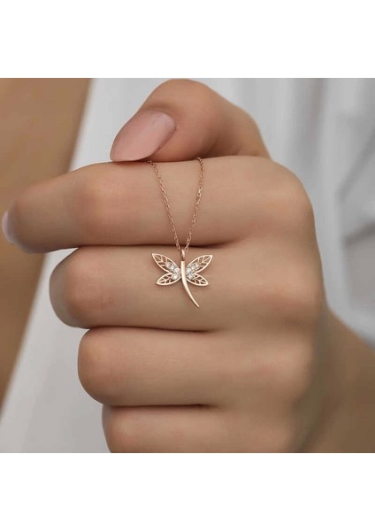 Muı Muı Gümüş Rose Yusufçuk Kadın Kolye