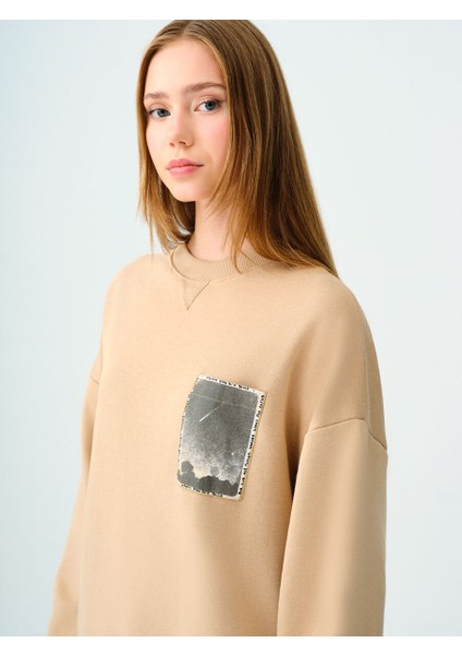 Oversize Kadın Sweatshirt