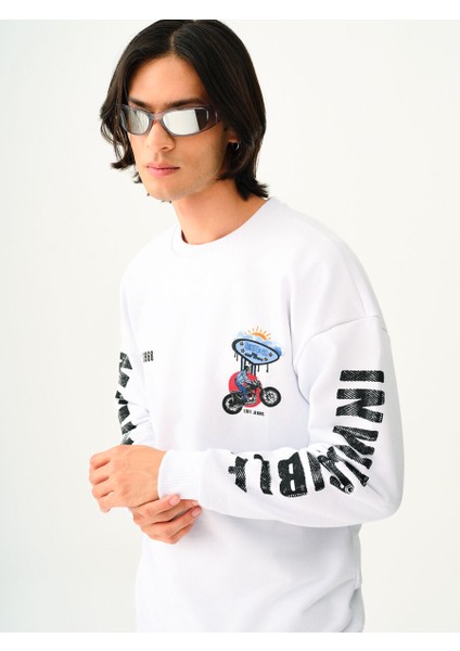 Oversize Fit Erkek Sweatshirt