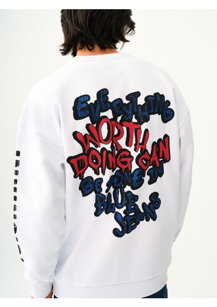 Oversize Fit Erkek Sweatshirt
