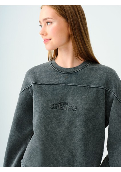 Oversize Kadın Sweatshirt