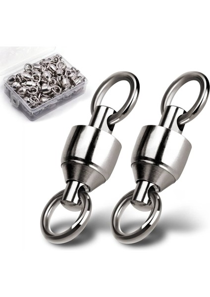 Üst Seviye 10 Adet 3 Numara,20-Mm, 36.-Kg (80 Lbs) ,çeker Paslanmaz Çelik Bilyeli Fırdöndü,