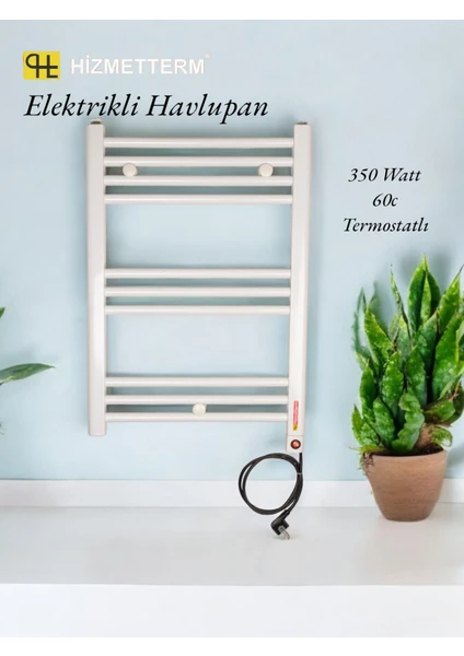 Hizmetterm Elektrikli Havlupan 50X100 Beyaz