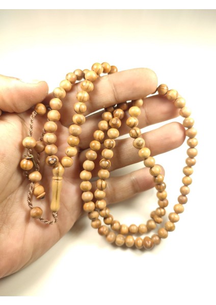 Halil Hilmi Usta Eseri Imzalı Vahşi Palmiye Ağacı El Boy (Küçük Boy) Namaz Tesbihi Sertifikalı 5774 indirimleri