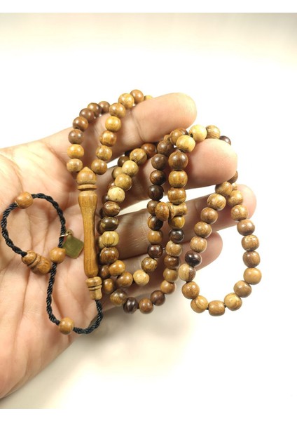 Halil Hilmi Usta Eseri Imzalı Macassar Ebony Tree El Boy (Küçük Boy) Namaz Tesbihi Sertifikalı 5776 fırsatları