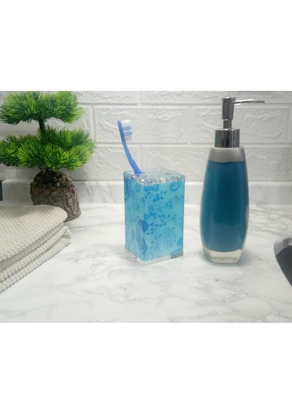 Sıvı Sabunluk Diş Fırçalık 2'li Banyo Seti