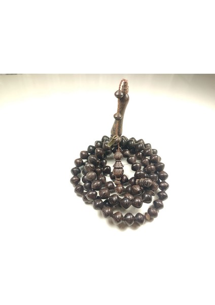 Halil Hilmi Usta Eseri Imzalı Venge Ağacı Iri Boy Namaz Tesbihi Sertifikalı 5779 fiyatları