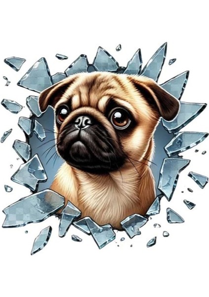 French Bulldog Araç Stickerı