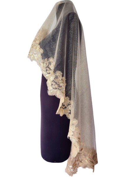 Moda Nur,duvak,gelin Duvak,gelin Kına Duvak,yüz Örtüsü,gold Simli fiyatları