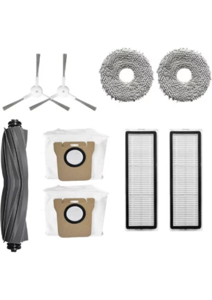 Dreame L10S Ultra, S10, S10 Pro, X10+ Robot Vacuum Cleaner Filtre Fırça Paspas Toz Torbalı Yedek Set