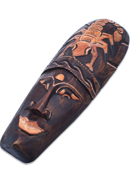 Surat Mask Akrep 30 Cm Ahşap Duvar Objesi Maske